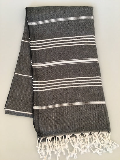 منشفة تركية أفرديسياز سلطان بشتمال (300 جم) مغسولة مسبقًا